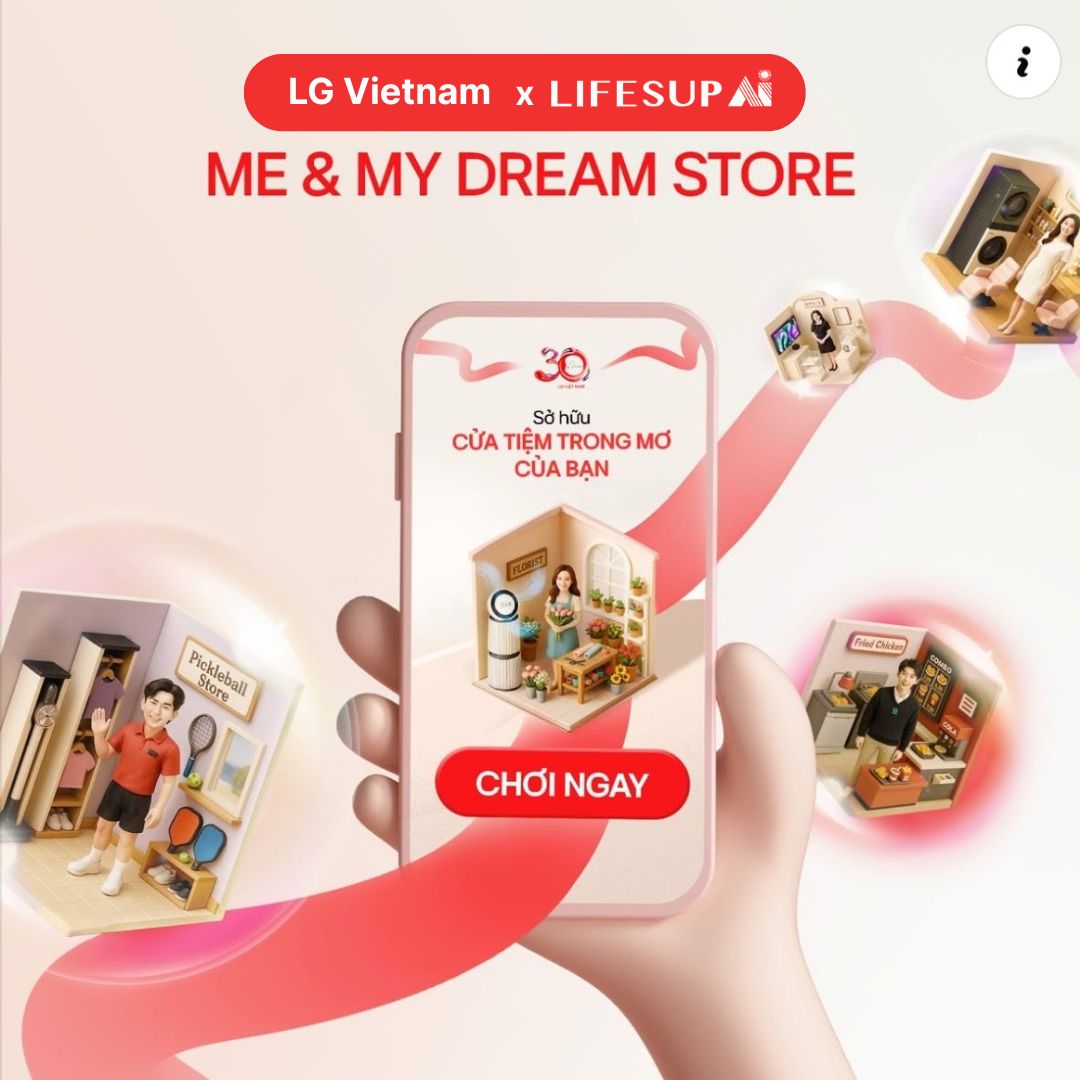 Lifesup AI x LG - Nâng tầm trải nghiệm thiết kế cửa hàng của bạn bằng AI