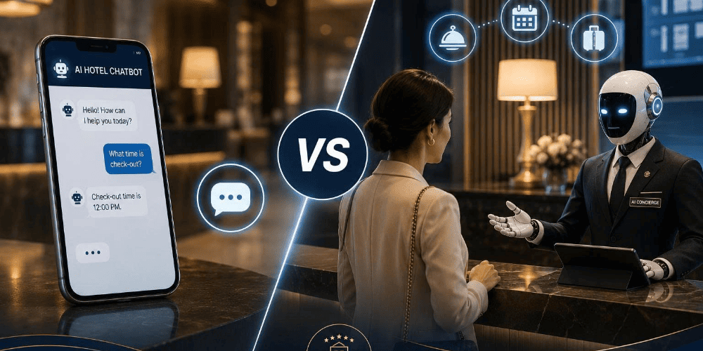 AI Hotel Chatbots vs AI Concierge: Which Is Better?