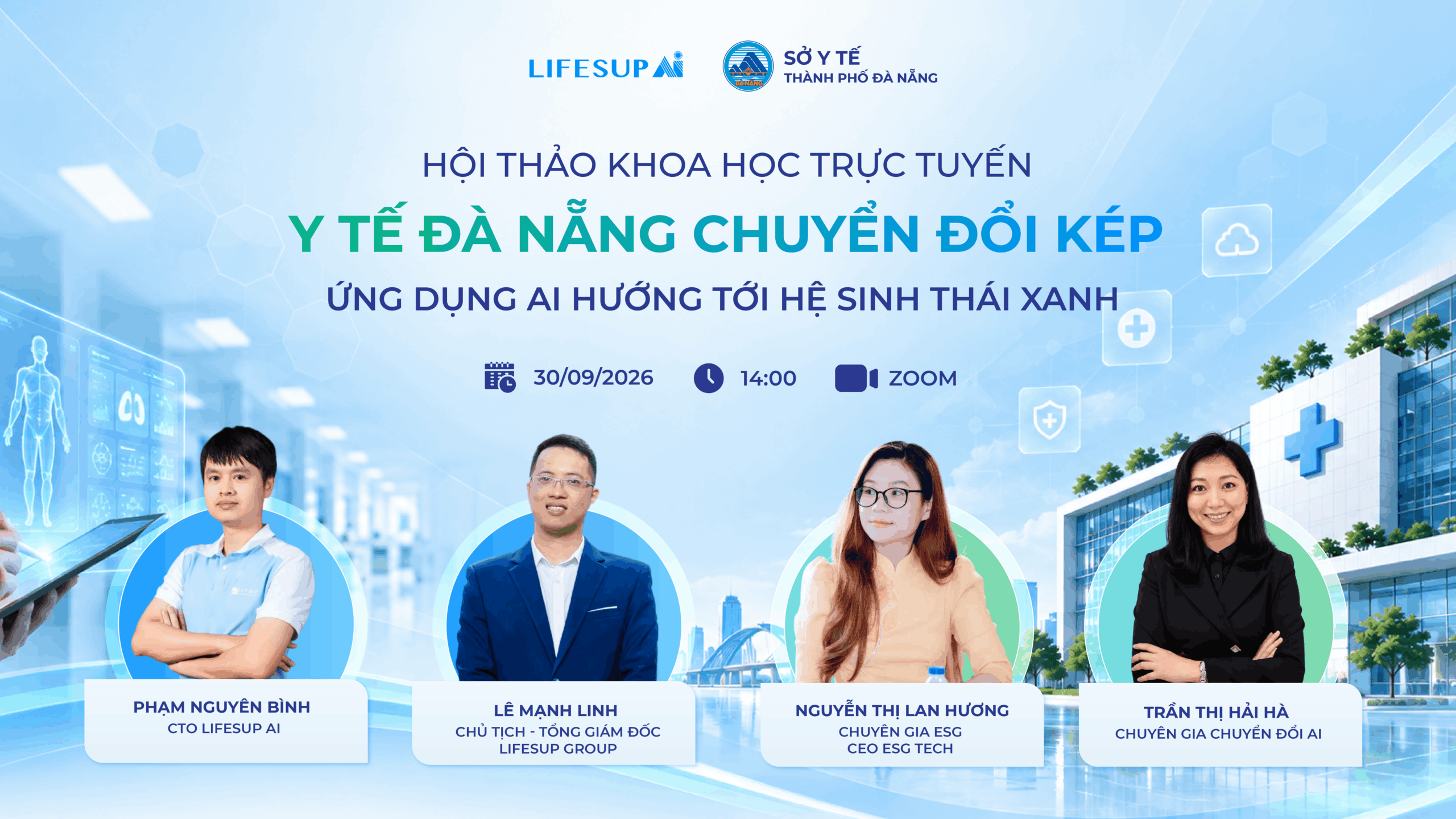 Lifesup Group phối hợp Sở Y tế Đà Nẵng tổ chức hội thảo về chuyển đổi kép trong y tế